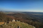 Pohľad z vrchu Čelo (716 m n.m.) na Horné Orešany a Lošonec